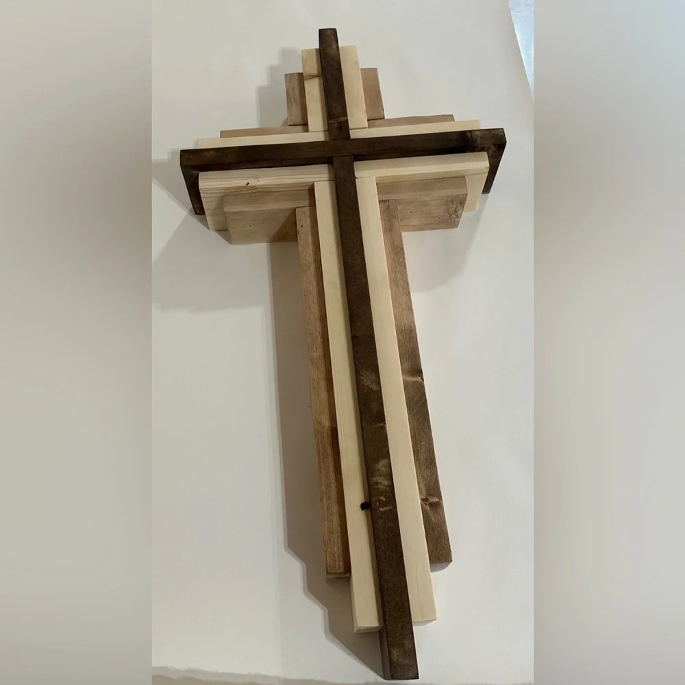 Rustic Wooden Cross Wall Decor